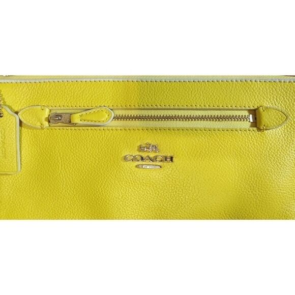 Coach Yellow Nolita Wristlet 24 - Picture 2 of 10